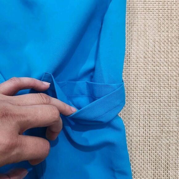 Mandala Scrub‎ Women's Cargo Pants 9 Pocket Equa-Tek Blue Size 2XL EUC - Picture 8 of 8